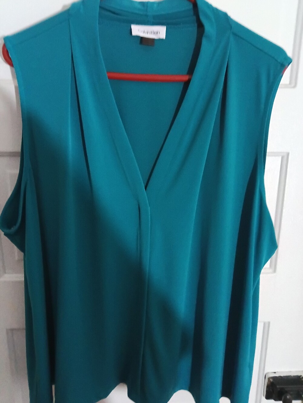 Calvin Klein Teal Sleeveless V-Neck Camisole